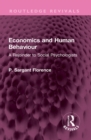 Economics and Human Behaviour : A Rejoinder to Social Psychologists - eBook