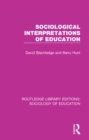 Sociological Interpretations of Education - eBook