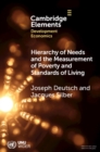 Hierarchy of Needs and the Measurement of Poverty and Standards of Living - Book