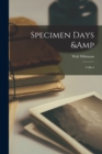 Specimen Days & Collect - Book
