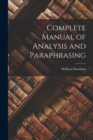 Complete Manual of Analysis and Paraphrasing - Book