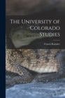 The University of Colorado Studies - Book