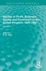 Studies in Profit, Business Saving and Investment in the United Kingdom 1920-1962 : Volume 2 - Book