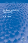An Essay on Critical Appreciation - Book