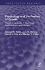 Psychology and the Poetics of Growth : Figurative Language in Psychology, Psychotherapy, and Education - Book