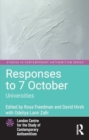Responses to 7 October: Universities - Book