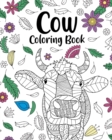 Cow Coloring Book : Adult Coloring Book, Cow Owner Gift, Floral Mandala Coloring Pages - Book