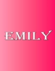 Emily : 100 Pages 8.5" X 11" Personalized Name on Notebook College Ruled Line Paper - Book