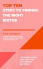 Top Ten Steps to Finding the Right Editor - Book