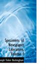 Specimens of Newspaper Literature, Volume I - Book