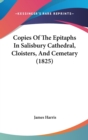 Copies Of The Epitaphs In Salisbury Cathedral, Cloisters, And Cemetary (1825) - Book