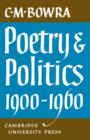Poetry and Politics 1900-1960 - Book
