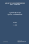 Layered Structures, Epitaxy, and Interfaces: Volume 37 - Book