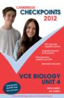 Cambridge Checkpoints VCE Biology Unit 4 2012 - Book