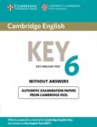 Cambridge English Key 6 Student's Book without Answers - Book