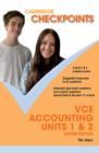 Cambridge Checkpoints : Cambridge Checkpoints VCE Accounting Units 1 and 2 - Book