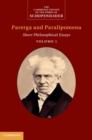 Schopenhauer: Parerga and Paralipomena: Volume 1 : Short Philosophical Essays - eBook