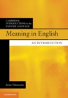 Meaning in English : An Introduction - eBook