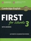 Cambridge English First for Schools 3 Student's Book with Answers - Book