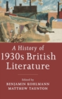 A History of 1930s British Literature - Book