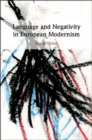 Language and Negativity in European Modernism - Book