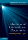 International Criminal Law Documents - Book