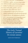 The Early Textual History of Lucretius' De rerum natura - Book