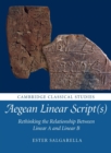 Aegean Linear Script(s) : Rethinking the Relationship Between Linear A and Linear B - Book