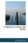 A Defence of Poesie and Poems - Book