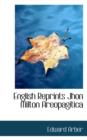 English Reprints Jhon Milton Areopagitica - Book