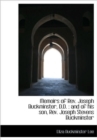 Memoirs of Rev. Joseph Buckminster, D.D. : and of His Son, Rev. Joseph Stevens Buckminster - Book