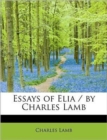 Essays of Elia / By Charles Lamb - Book
