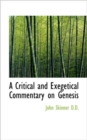 A Critical and Exegetical Commentary on Genesis - Book