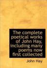The Complete Poetical Works of John Hay, Including Many Poems Now First Collected - Book