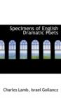Specimens of English Dramatic Poets - Book