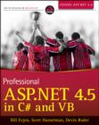 Professional ASP.NET 4.5 in C# and Vb - Book