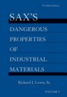 Sax's Dangerous Properties of Industrial Materials, 5 Volume Set, Print and CD Package - Book