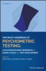 The Wiley Handbook of Psychometric Testing : A Multidisciplinary Reference on Survey, Scale and Test Development - eBook