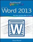 Teach Yourself VISUALLY Word 2013 - Book