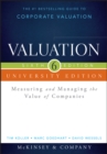Valuation : Measuring and Managing the Value of Companies, University Edition - Book