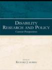 Disability Research and Policy : Current Perspectives - eBook