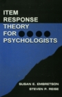 Item Response Theory for Psychologists - eBook