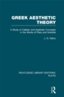 Greek Aesthetic Theory (RLE: Plato) - eBook