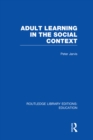 Adult Learning in the Social Context - eBook