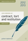 Core Statutes on Contract, Tort and Restitution - Book