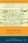 John Thelwall : Selected Poetry and Poetics - Book