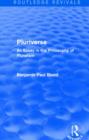 Pluriverse (Routledge Revivals) : An Essay in the Philosophy of Pluralism - Book