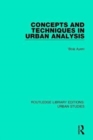 Concepts and Techniques in Urban Analysis - Book