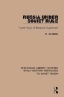 Routledge Library Editions: Early Western Responses to Soviet Russia - Book