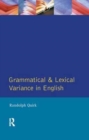 Grammatical and Lexical Variance in English - Book